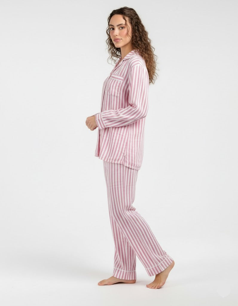 Linen Pajama Suit - Stripe Ease