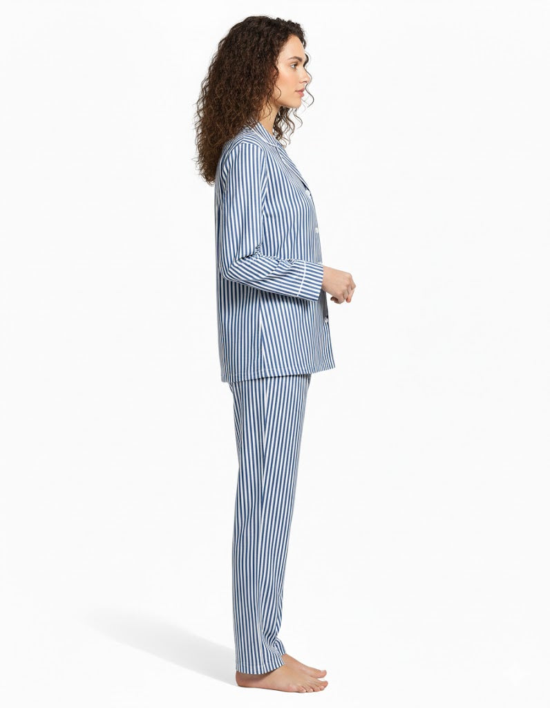 Linen Pajama Suit - Breeze Line
