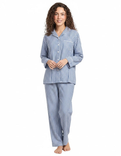 Linen Pajama Suit - Breeze Line