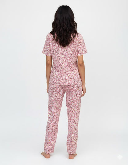 Linen Pajama Suit - Blossom Dream