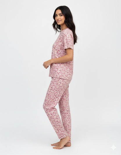 Linen Pajama Suit - Blossom Dream