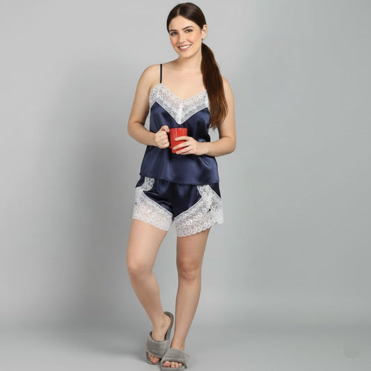 Netflix & Chill cami set - Blue