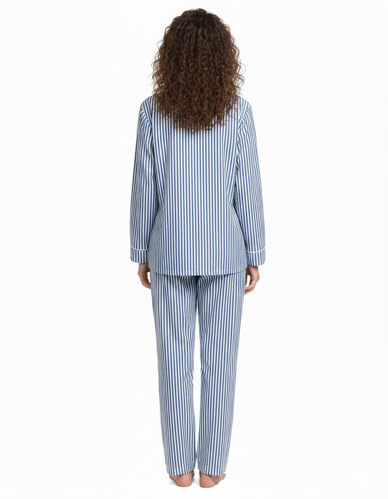 Linen Pajama Suit - Breeze Line