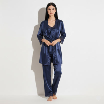 Royal Bridal Silk 5pcs Nightgown set