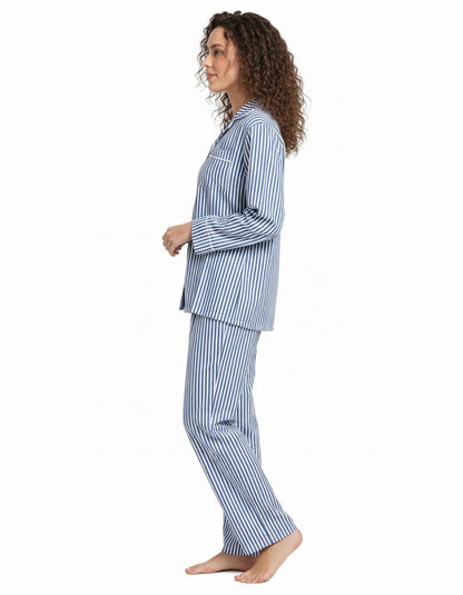 Linen Pajama Suit - Breeze Line